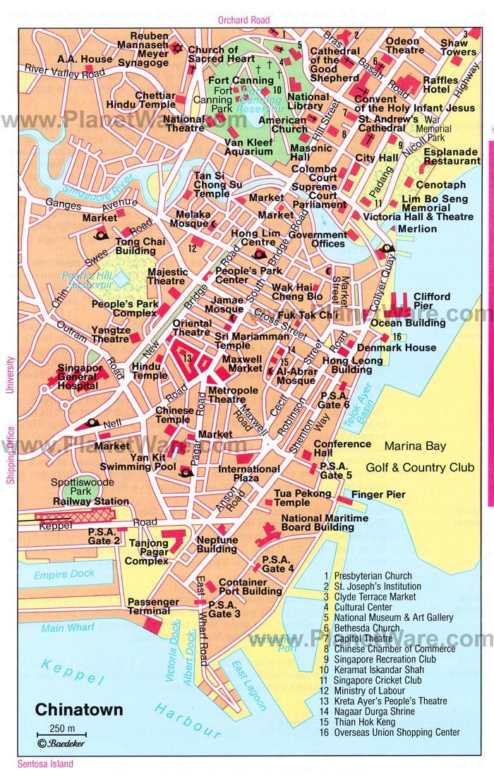 ਸਿੰਗਾਪੁਰ chinatown ਨਕਸ਼ਾ