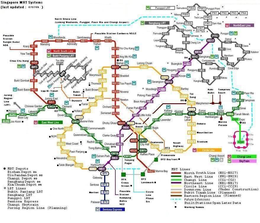 mrt 7 ਸਟੇਸ਼ਨ ਨਕਸ਼ਾ