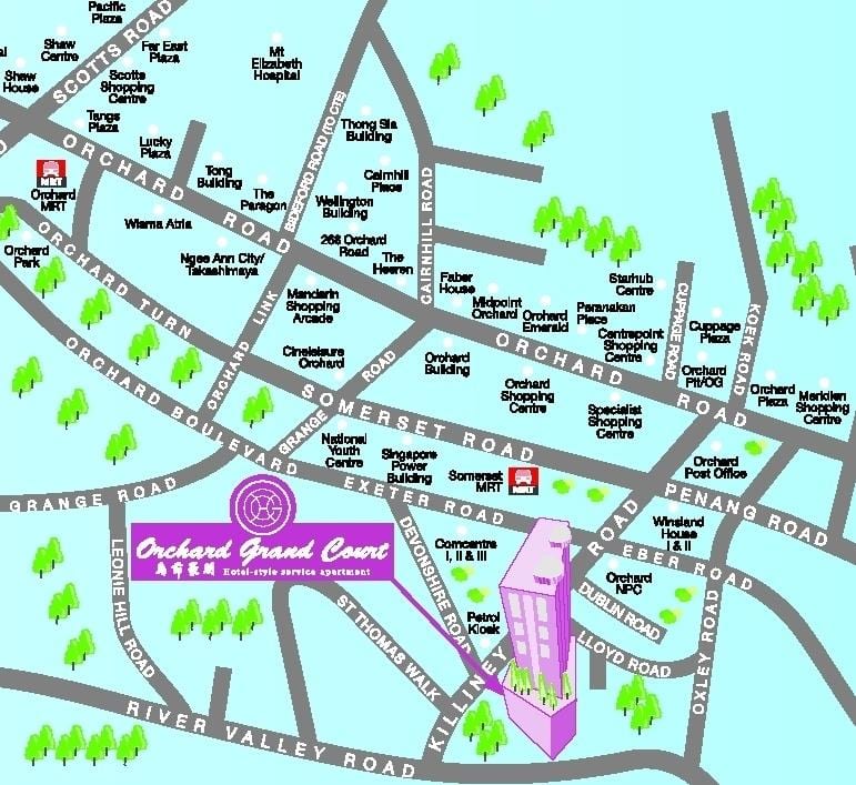orchard road ਸਿੰਗਾਪੁਰ ਨਕਸ਼ਾ