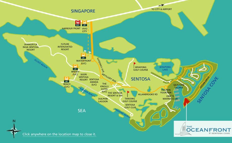 ਨਕਸ਼ਾ ਦੇ sentosa