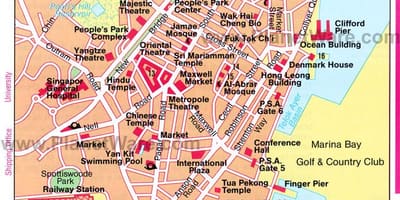ਸਿੰਗਾਪੁਰ Chinatown ਨਕਸ਼ਾ