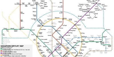 ਸਿੰਗਾਪੁਰ mrt ਸਿਸਟਮ ਨਕਸ਼ਾ