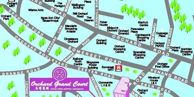 Orchard road ਸਿੰਗਾਪੁਰ ਨਕਸ਼ਾ